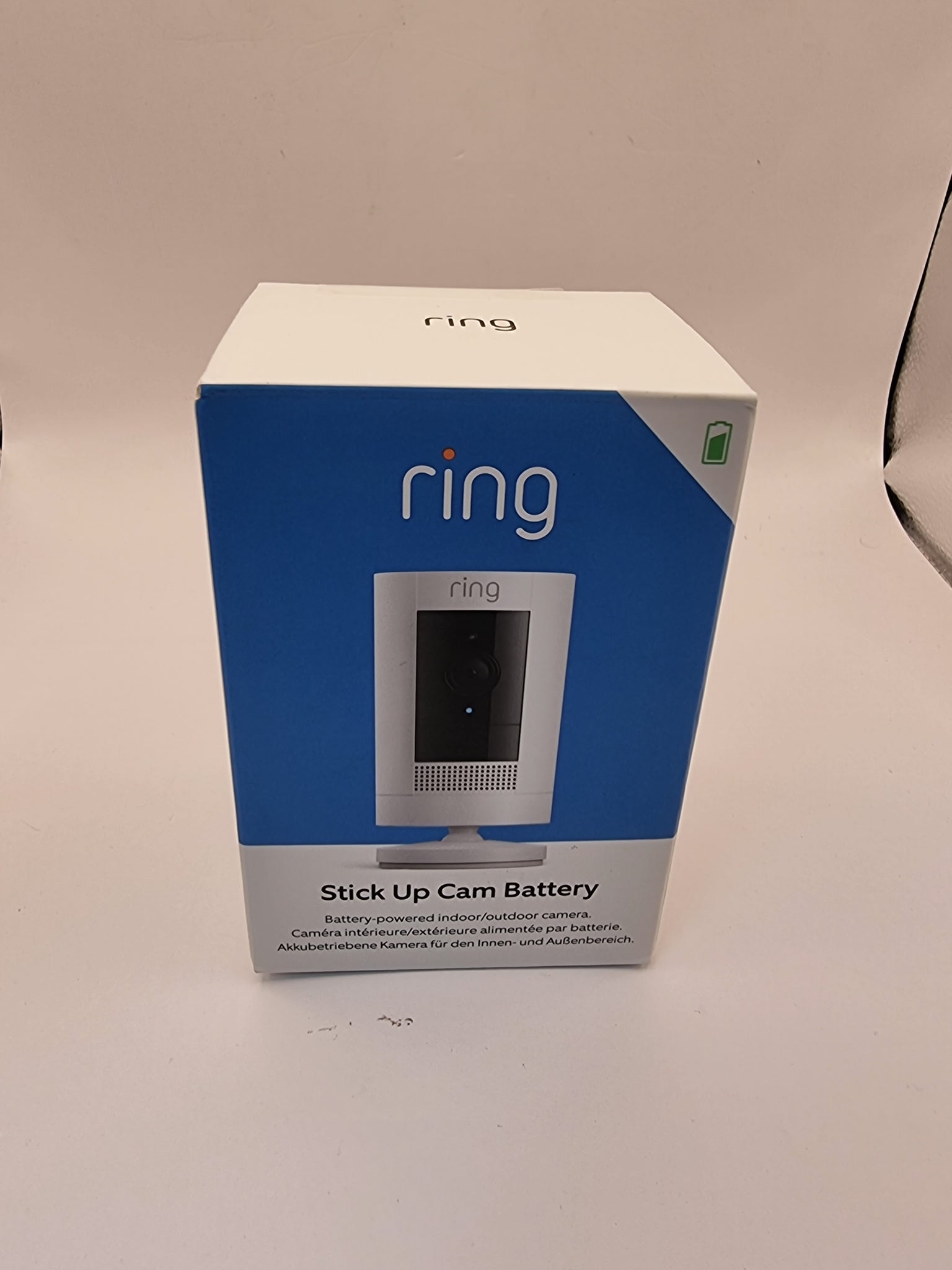 Ring Outdoor Camera Battery (Stick Up Cam) HD wireless outdoor Security White