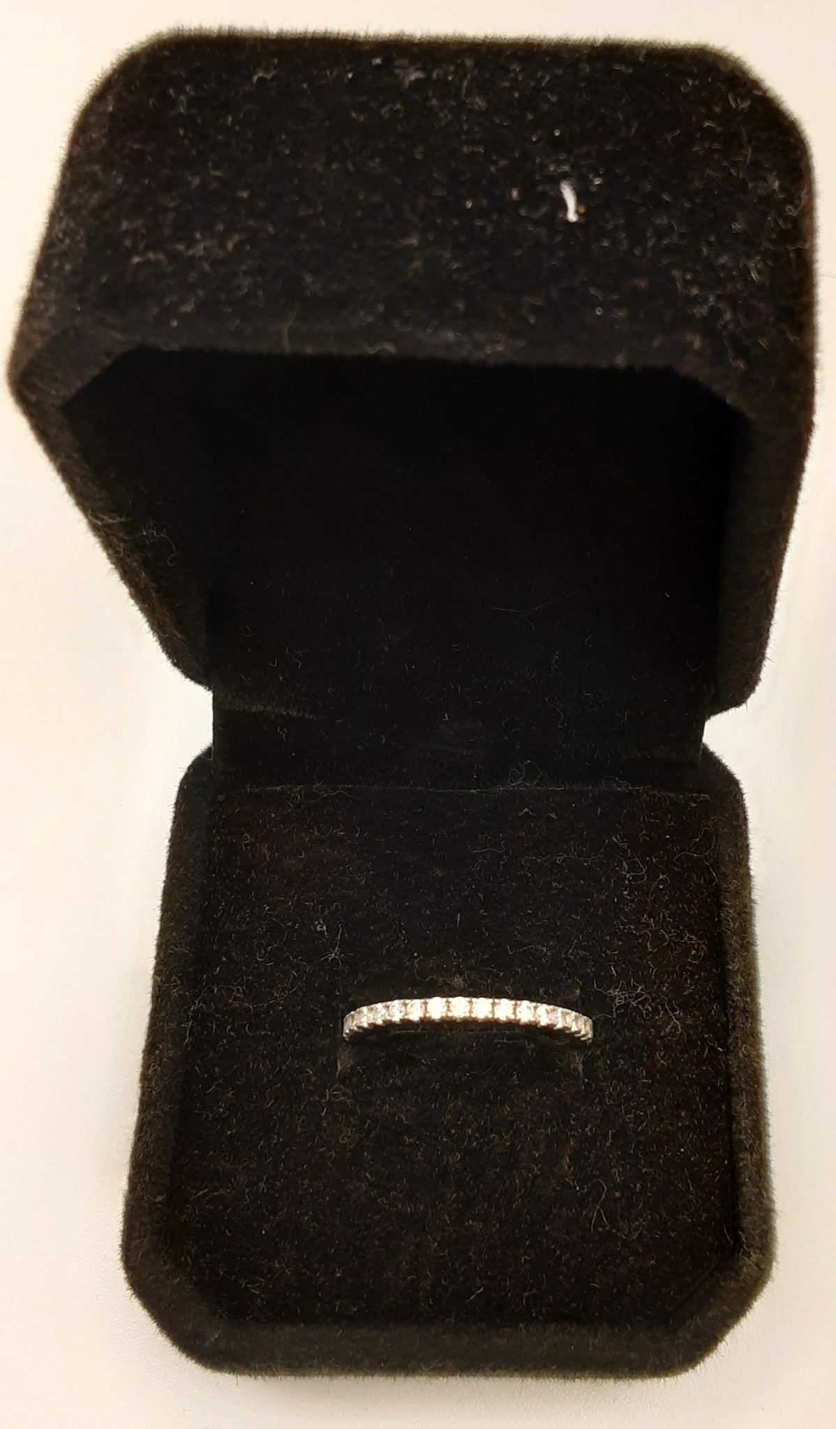 Silver ring with stones