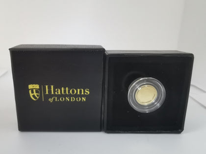 22ct Gold King Charles III 1/8th Sovereign. 2023, Hatton's from London Box, GREAT CONDITION