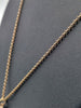 9ct Yellow Gold Belcher Chain With Virgin Mary Pendant - 22" Long - 9.98 Grams