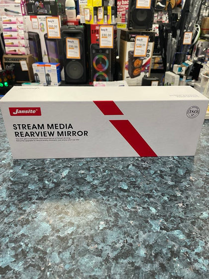 Stream media rearview mirror