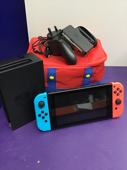 Nintendo Switch complete, with Mario Carry Case