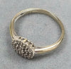 18ct gold diamond cluster ring size L