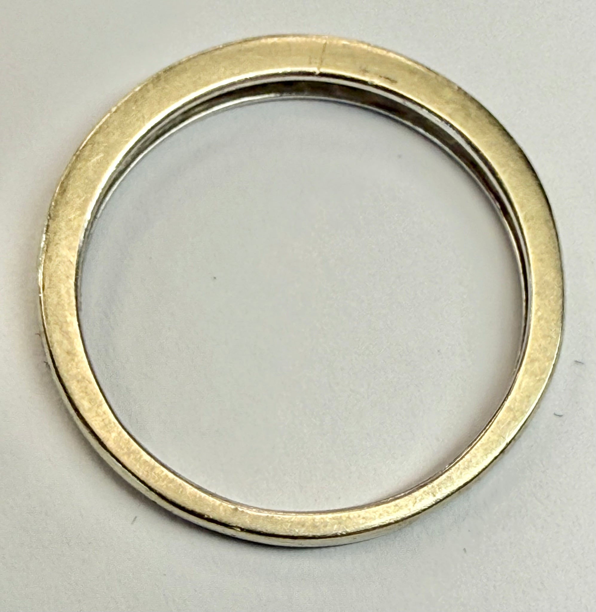 9ct white gold & diamond eternity ring size m1/2
