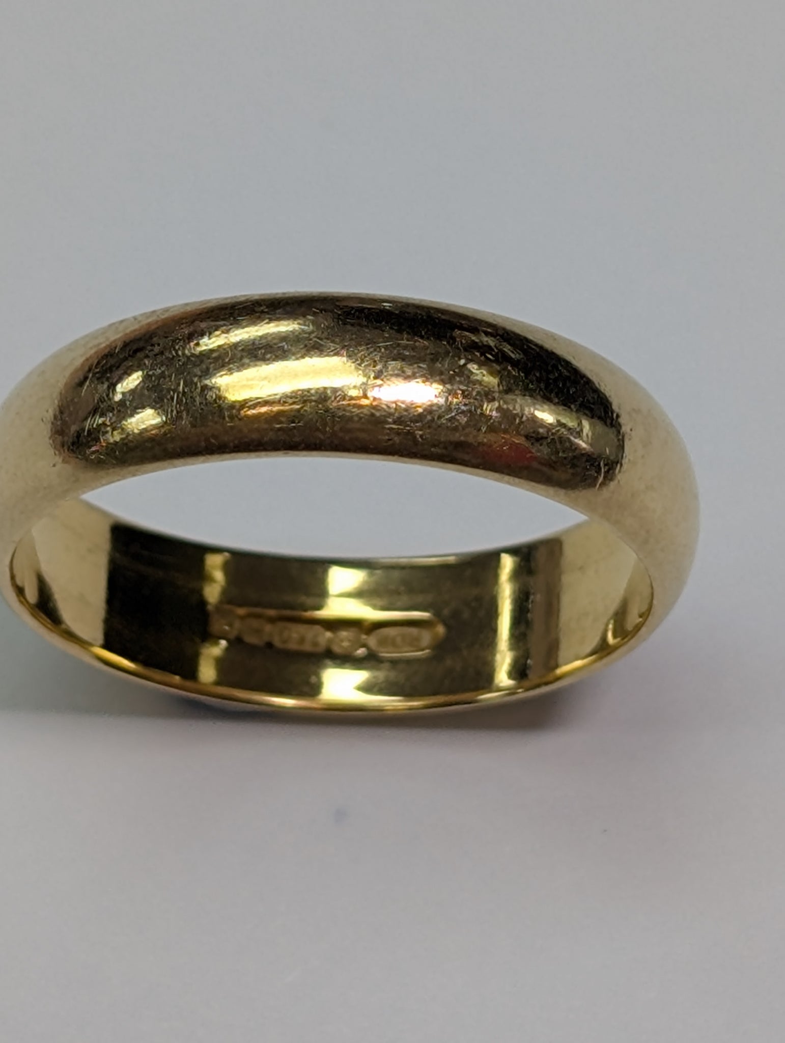 18ct Gold Wedding Band Ring - Size S