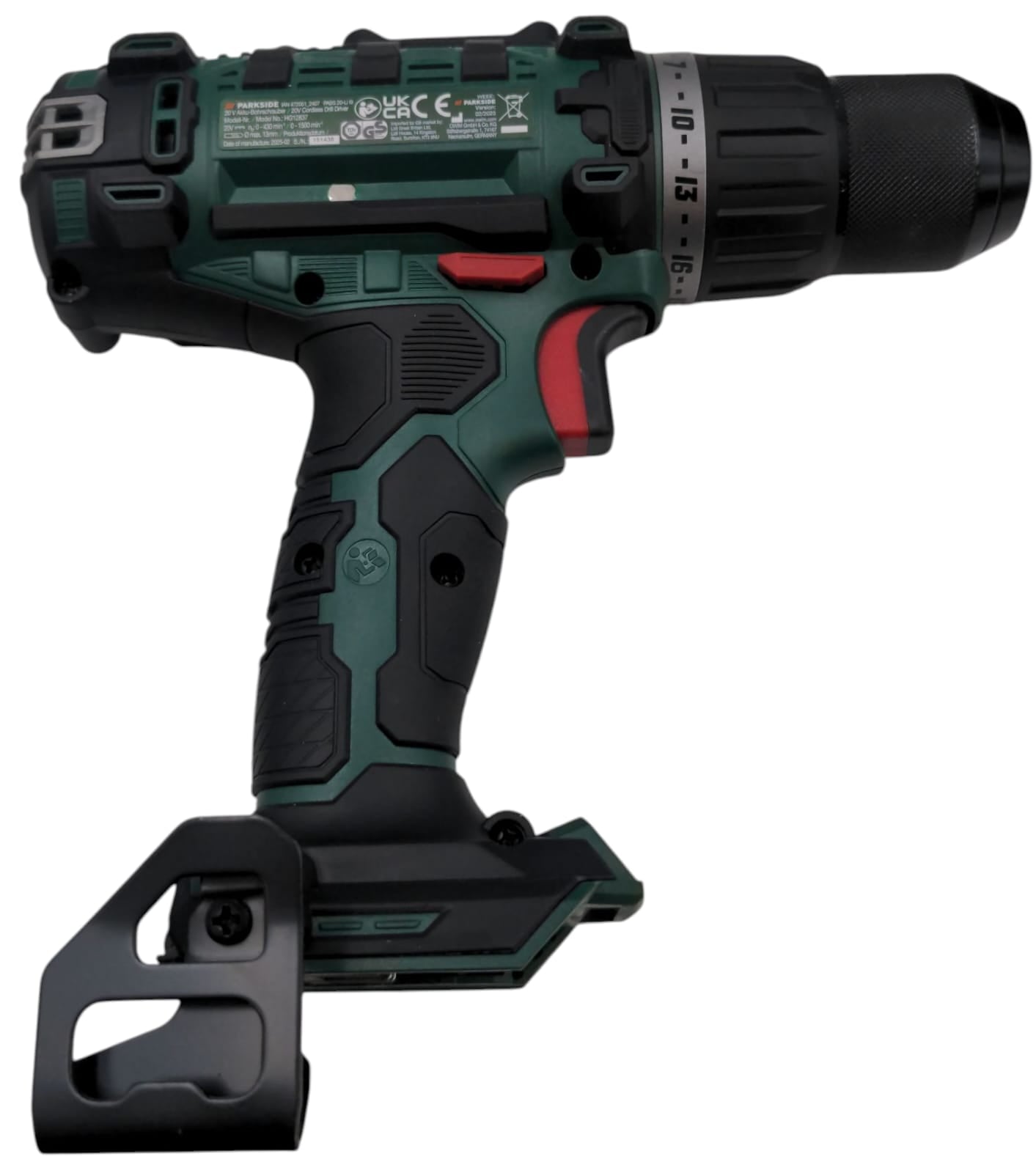 Parkside 20V Cordless Drill Driver Body Only