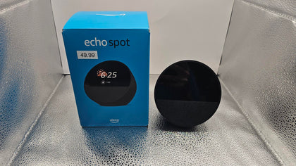 Amazon Echo Spot Smart Alarm Clock with Alexa - Black