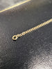 9ct Yellow Gold Delicate ID Bracelet with Heart Feature - 7.5" - 1.39G