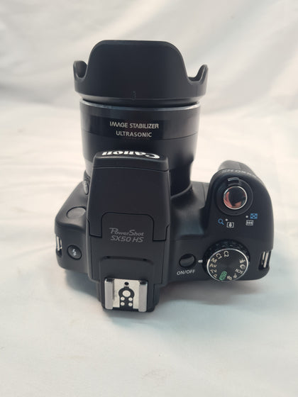 Canon PowerShot SX50 HS 12.1MP Digital Camera - Black - 50x wide Zoom - 2 x batteries