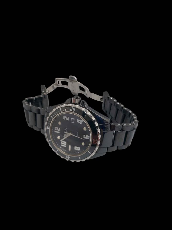Rotary CEBBR/19 Full Ceramic Quartz Divers Style Watch - Black - Unboxed In Excellent Condition