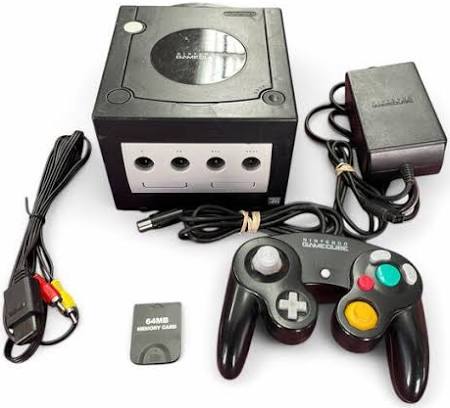 Game cube Jet Black x3 controllers
