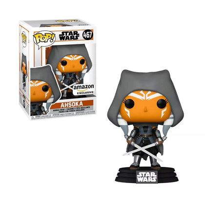 Funko Pop! Star Wars: The Mandalorian - Hooded Ahsoka Exclusive Vinyl Figure #467 **Collection Only**