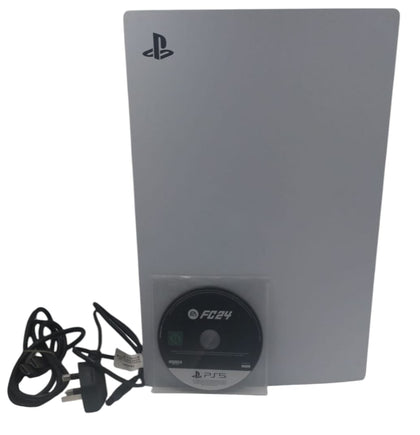 Sony PlayStation 5 Disk Edition, White with FC24 Game