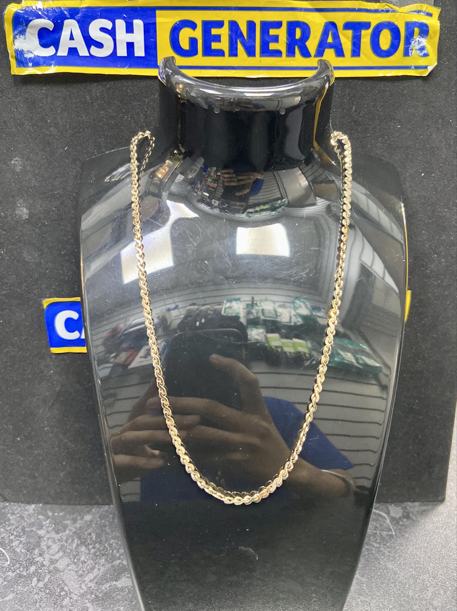 9ct Gold Fancy Chain 9.8g 18"