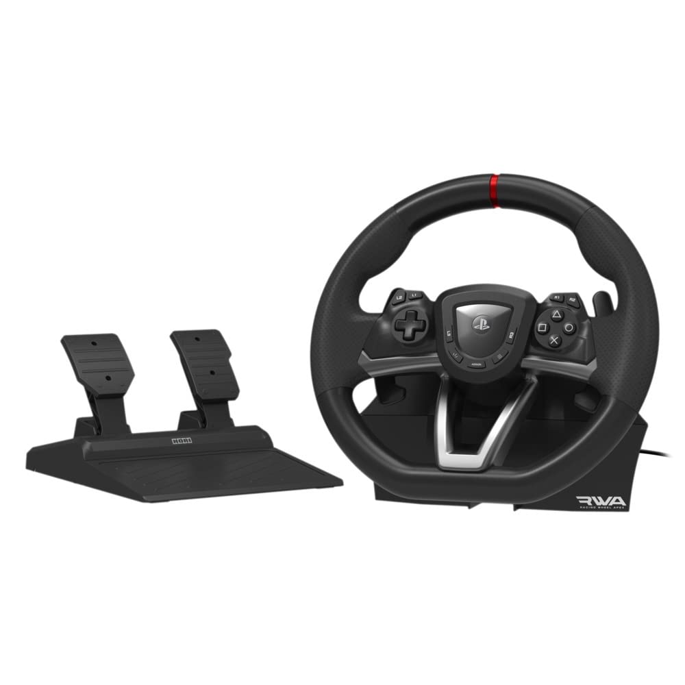HORI RWA Apex Racing Steering Wheel with Pedals USB for PlayStation PS5 & PS4