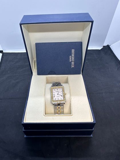 Raymond Weil Men's Parsifal Watch 9330 Stainless Steel, Gold, Blue Stone