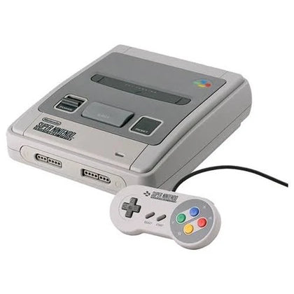 Super Nintendo Entertainment System (SNES) Console Bundle ( + The Simpsons Bart's Nightmare, Street Fighter 2 ) ** Unboxed **