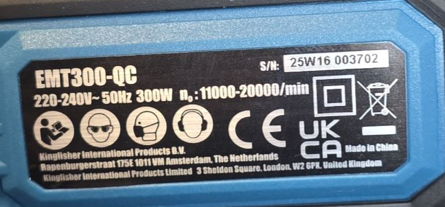 Erbauer EMT300-QC 300W Electric Multi-Tool 220-240V Wired