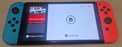 Nintendo Switch Console, 64GB OLED + Neon Red/Blue Joy-Con, Boxed