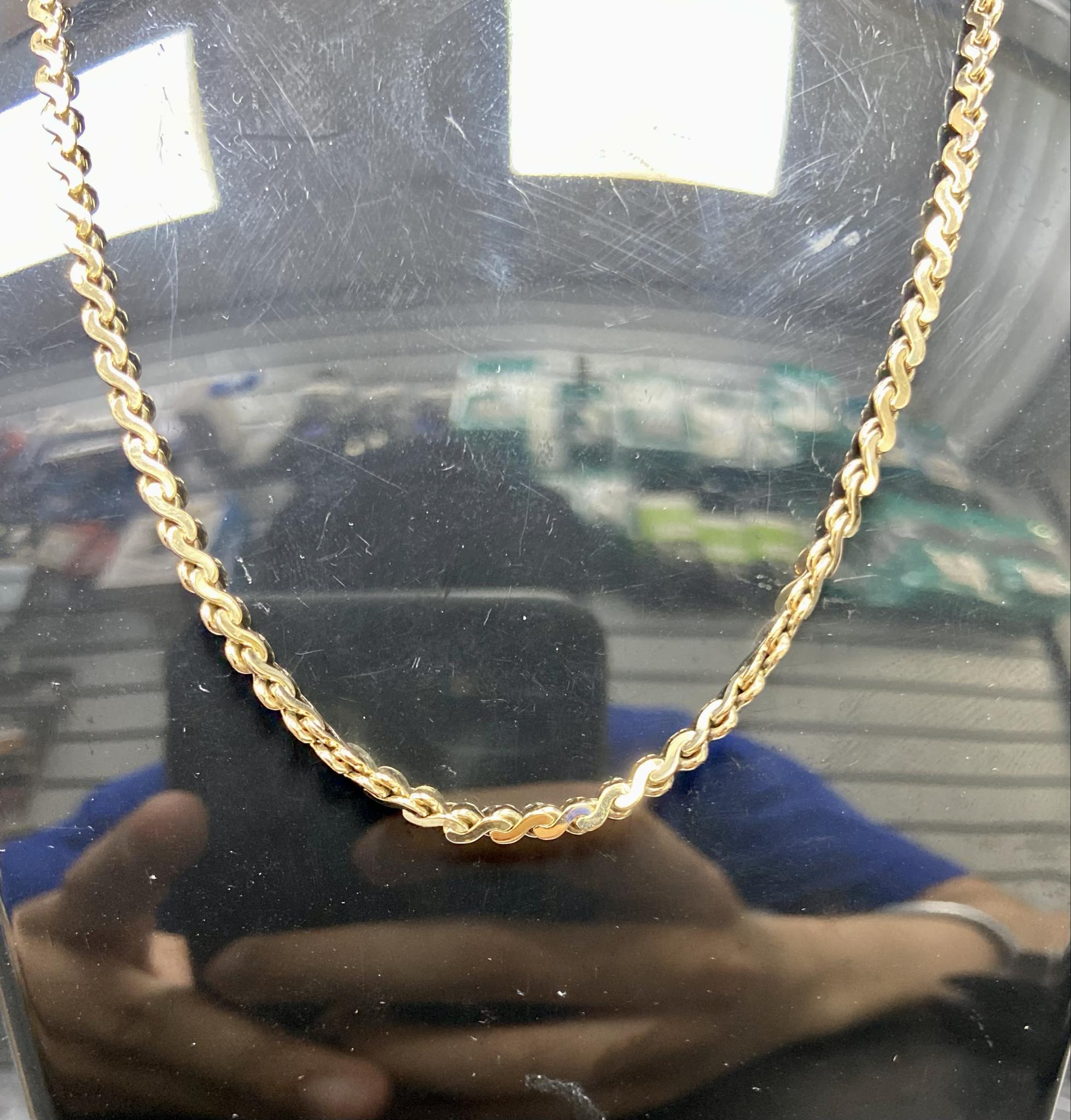 9ct Gold Fancy Chain 9.8g 18"