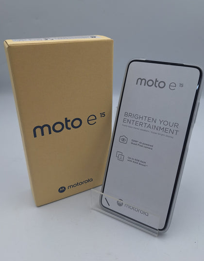**BRAND NEW** Motorola moto E15 64GB blue smartphone unlocked BOXED