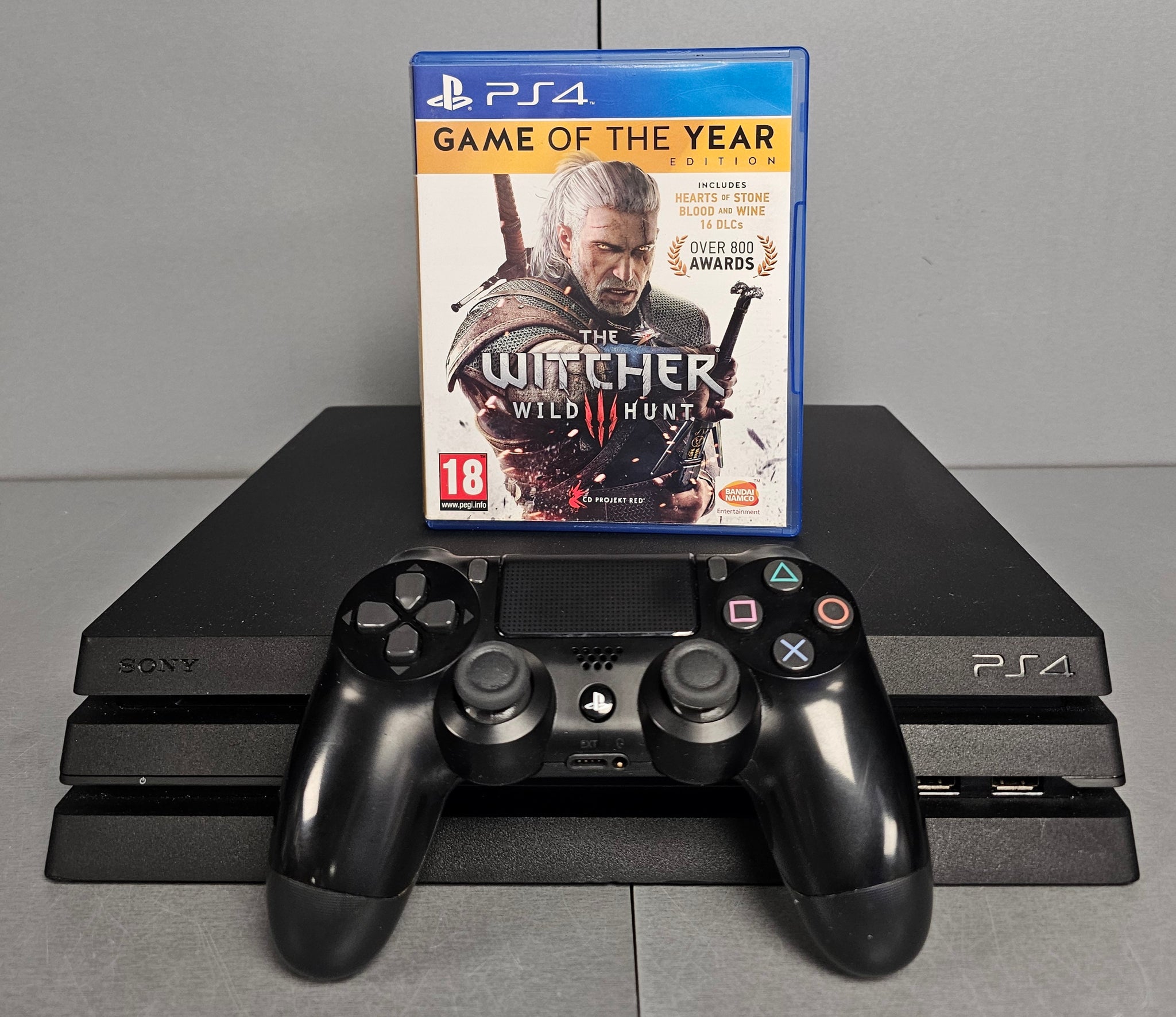 Playstation 4 Pro Console, 1TB Black + The Witrcher 3