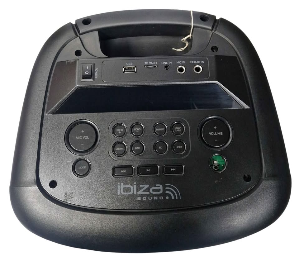 ibiza rainbow 1000 bluetooth speaker, with cable and remote *collection only*