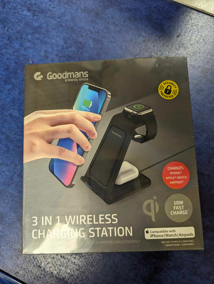 3 in 1 wireless charging station unopened.