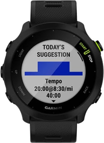 Garmin Forerunner 55 GPS Running Smartwatch - Black