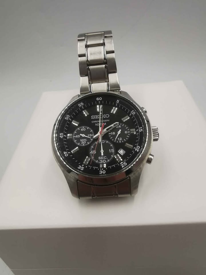 Seiko 4T53-00B0 Men's Stainless Steel Quartz Watch With Original
