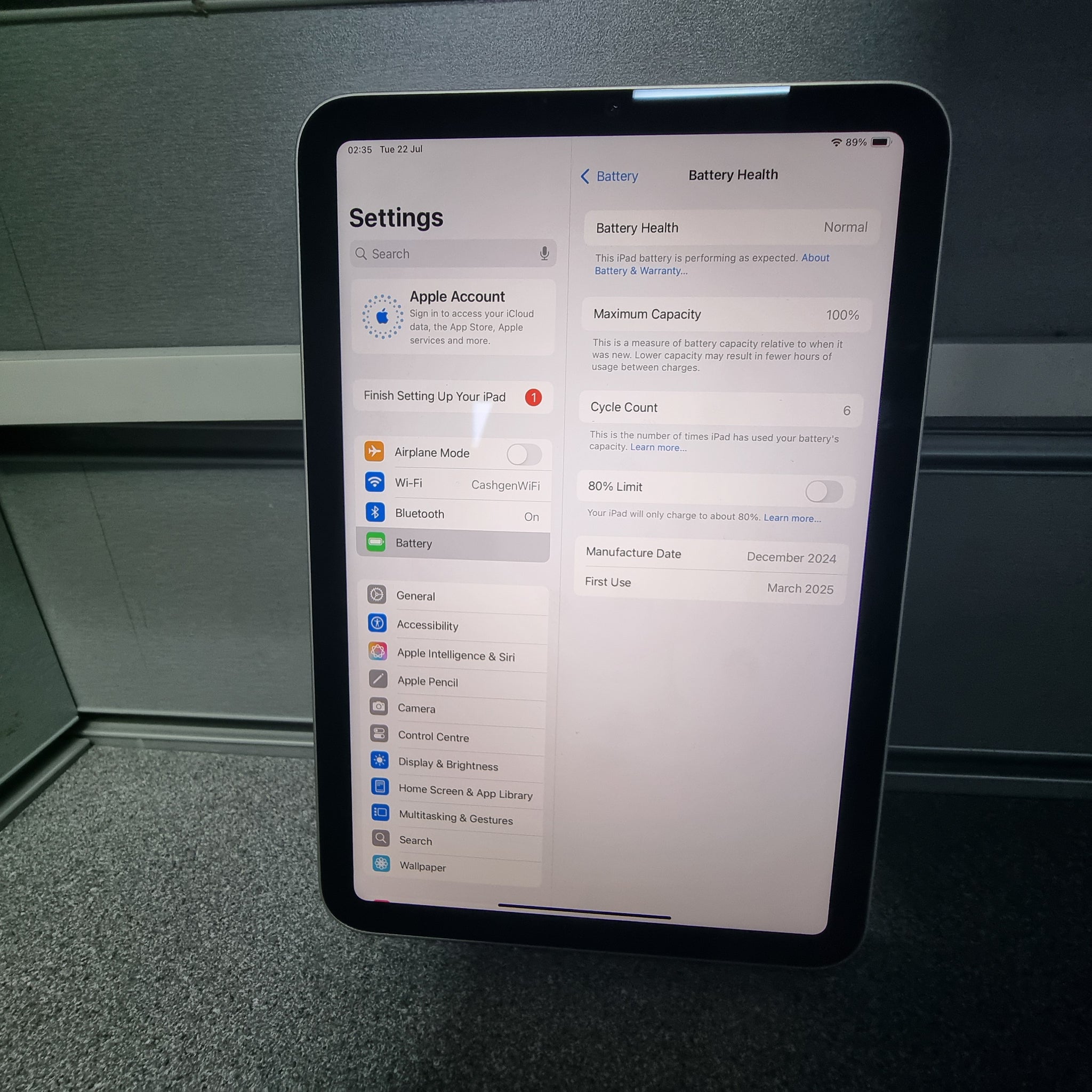 Apple iPad Mini A17 Pro 128Gb (Wifi)