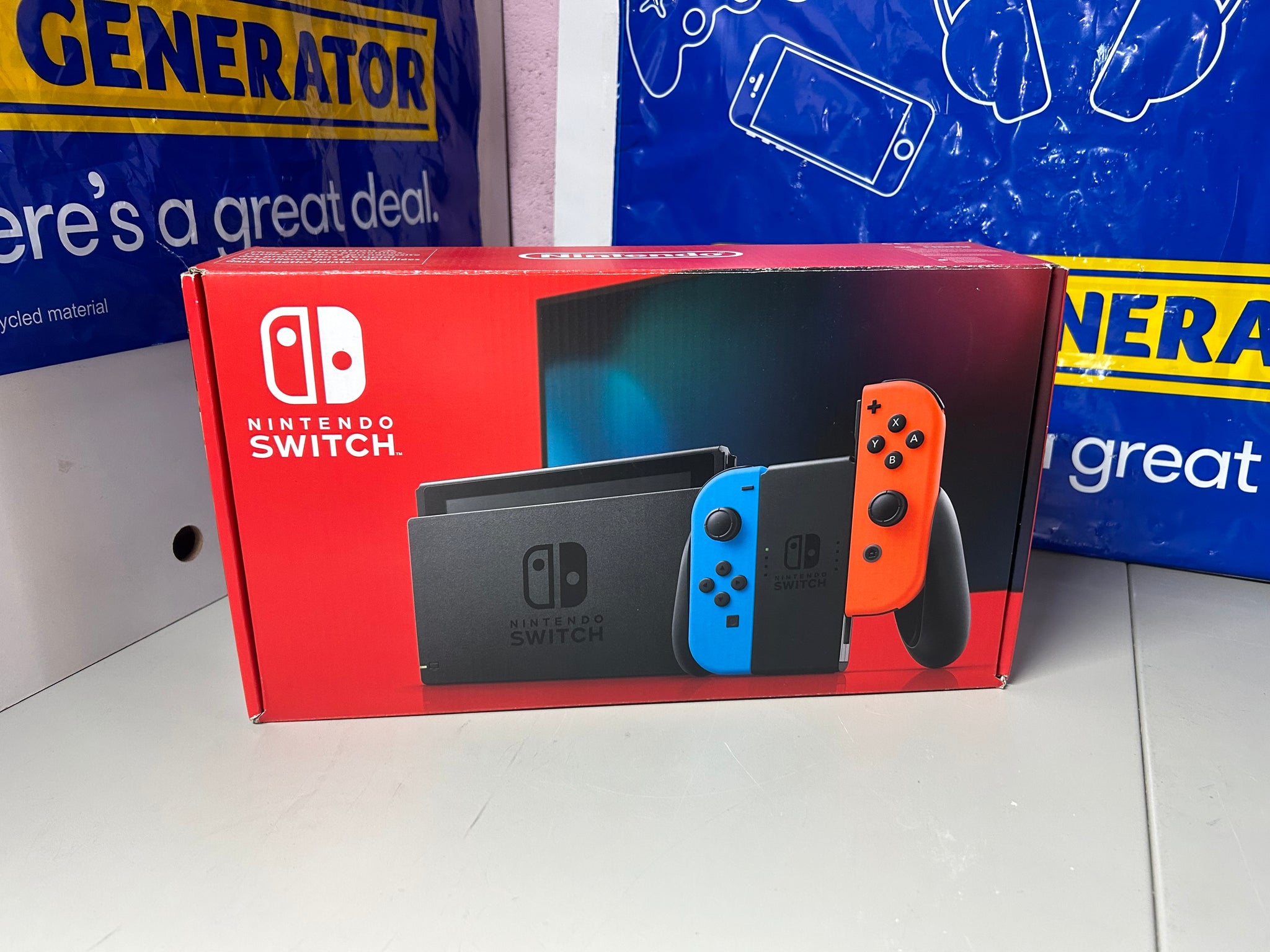 Switch Console 32GB  Neon Red/Blue Joy-Con, Boxed
