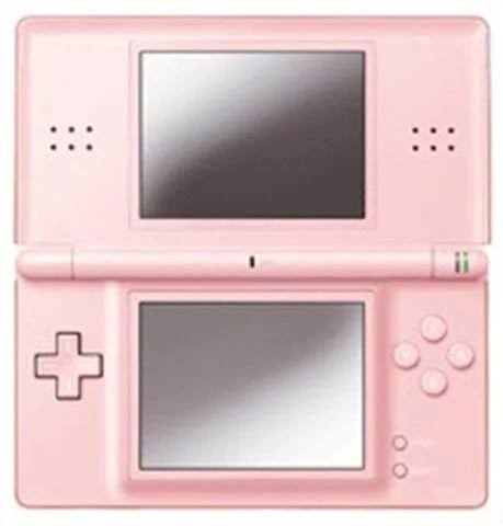 Nintendo DS Lite Console Pink & 4 Games (1 Unboxed)
