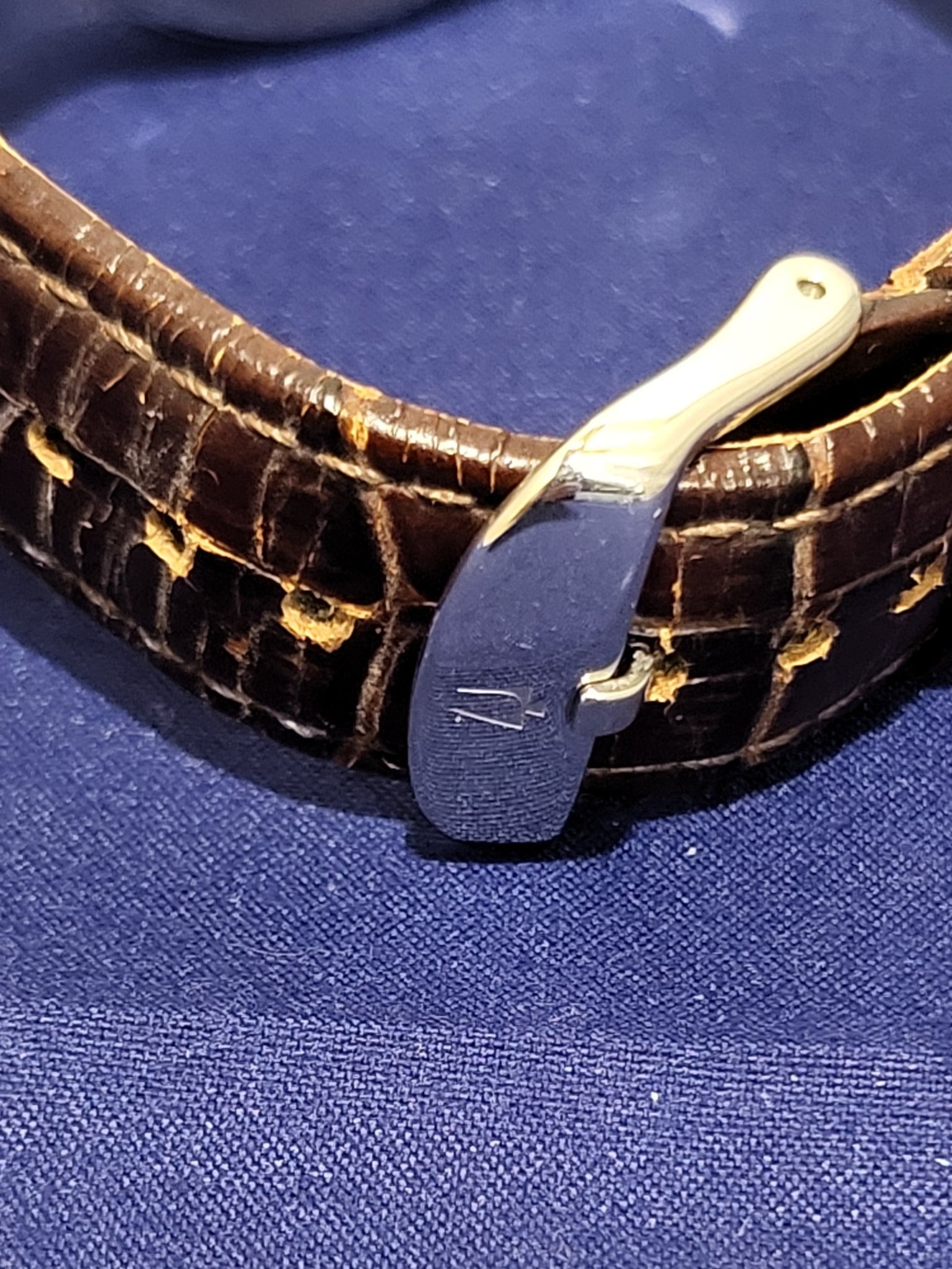 Bulova Mens Dress Brown Leather Chronograph Watch 98A142