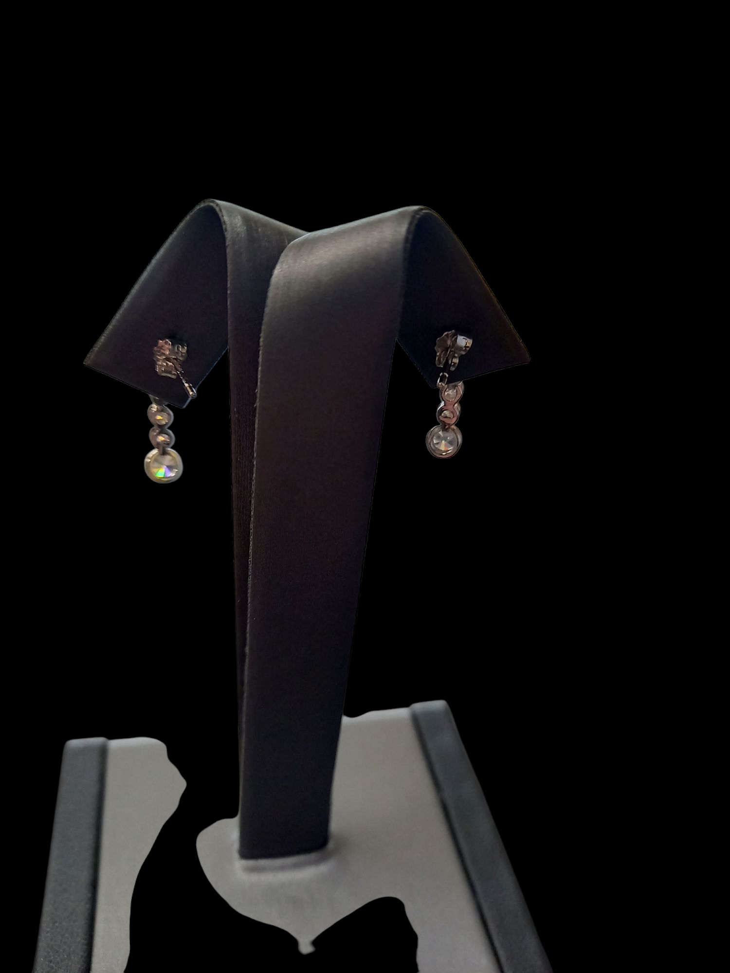 Drop Ball Silver Stud Earrings