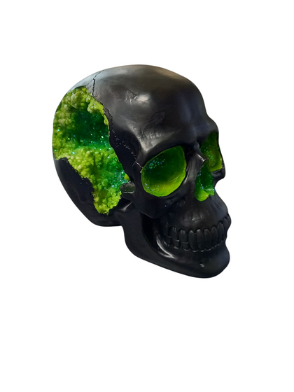 Geode Skull - green