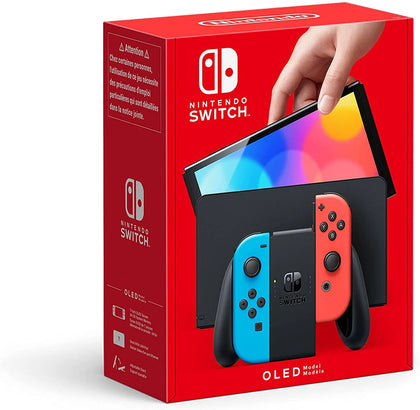 Nintendo Switch (OLED Model) - Neon Blue/Neon Red.