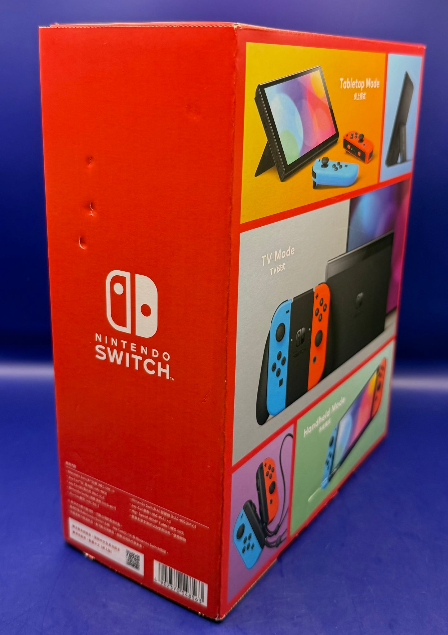 Nintendo Switch Console 64GB OLED Neon Red / Blue  Boxed - Chesterfield