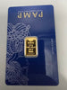 PAMP VERSISCAN Certified 999.9 prof 22ct 916 2.5G Gold Bar