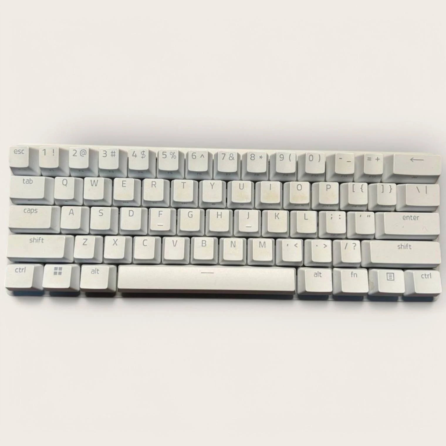 Razer Huntsman Mini White Mechanical Keyboard Used - Cleaned, No Box