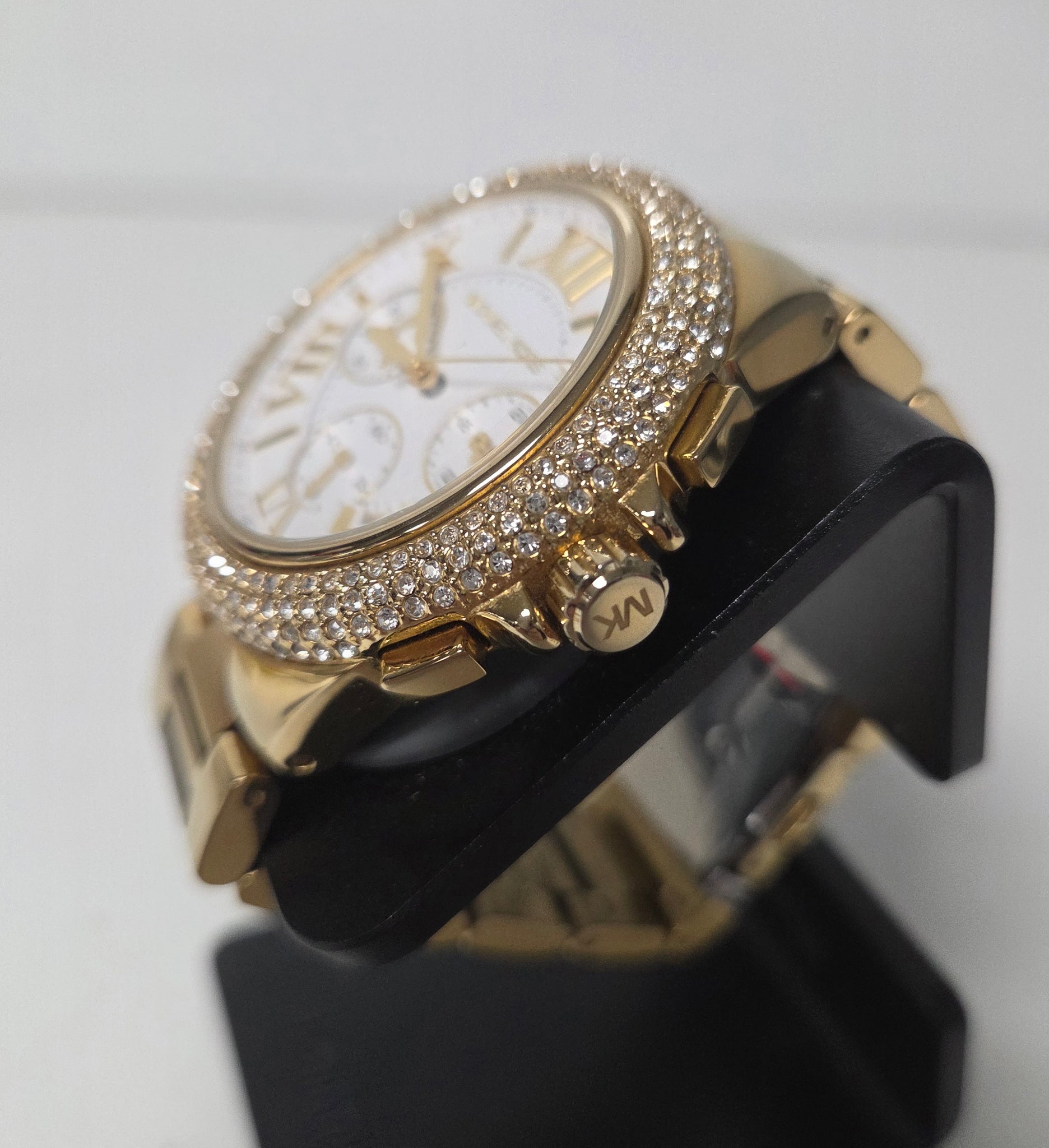 Michael Kors  MK-6994 Oversized Camille Pavé Gold-Tone Watch