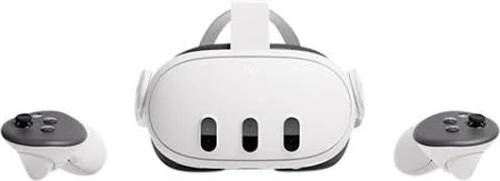 Meta Quest 3 Virtual Reality Headset with Control Pads and Box