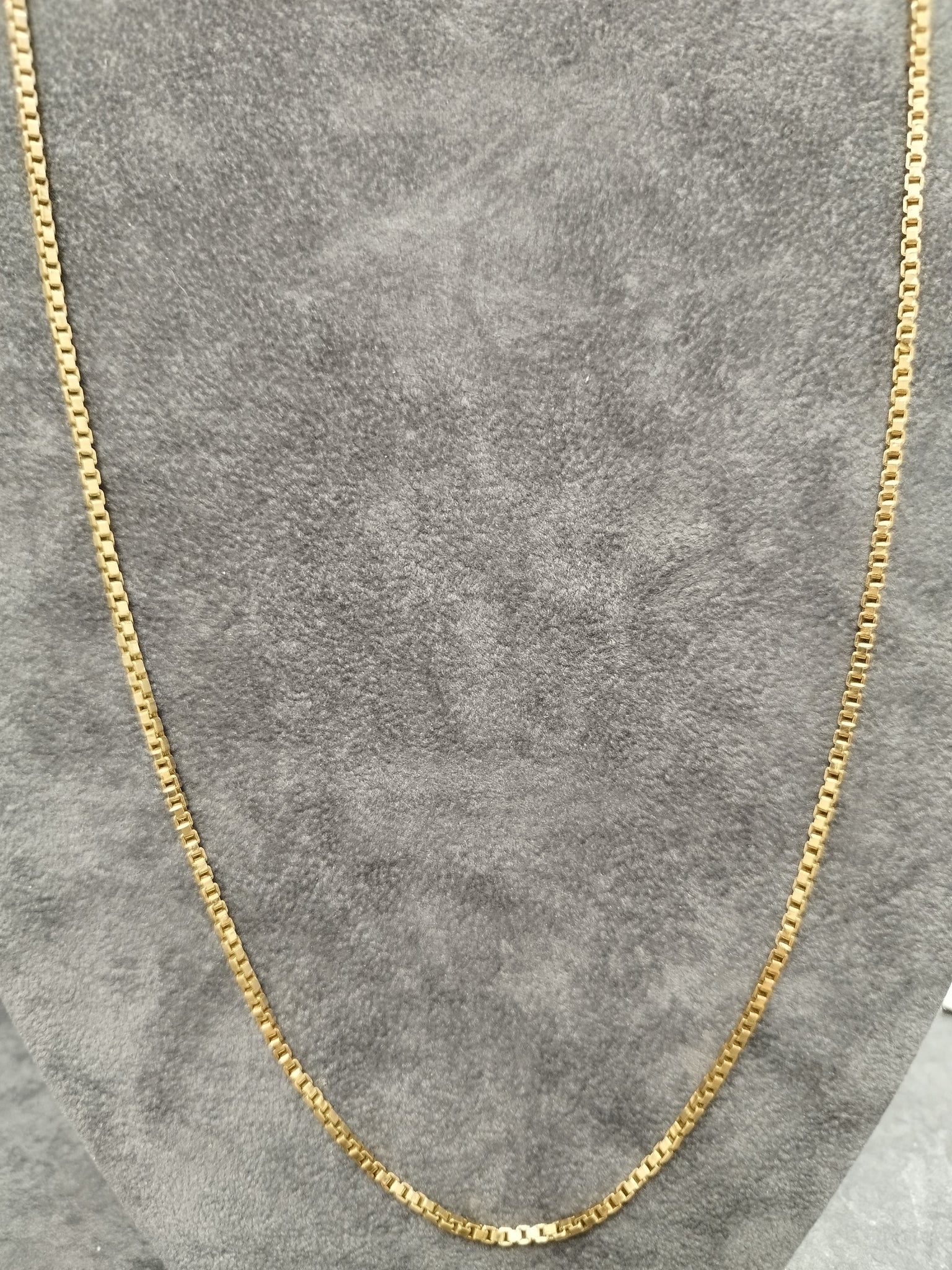 9ct Yellow Gold Box Link Chain