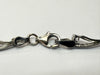 9ct White Gold Bracelet with stones 7.5"