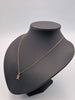 9ct Yellow Gold Thin Belcher Chain Necklace With 'K' Pendant - 2.19 Grams - 18" Long