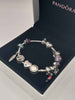 (925 ALE Hallmarked&Tested), Pandora Heart Clasp Bracelet, With Twelve Charms