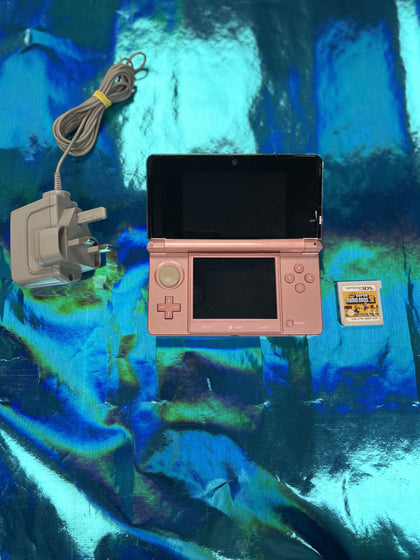 Nintendo 3DS and Super Mario Bros 2 Game Bundle - Metallic Pink *NO STYLUS*