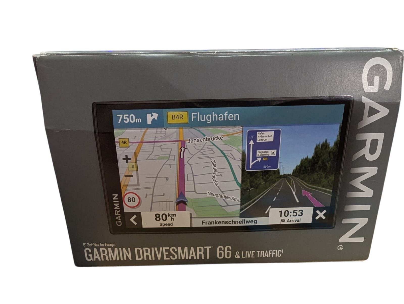 Garmin DriveSmart 66 sat nav boxed