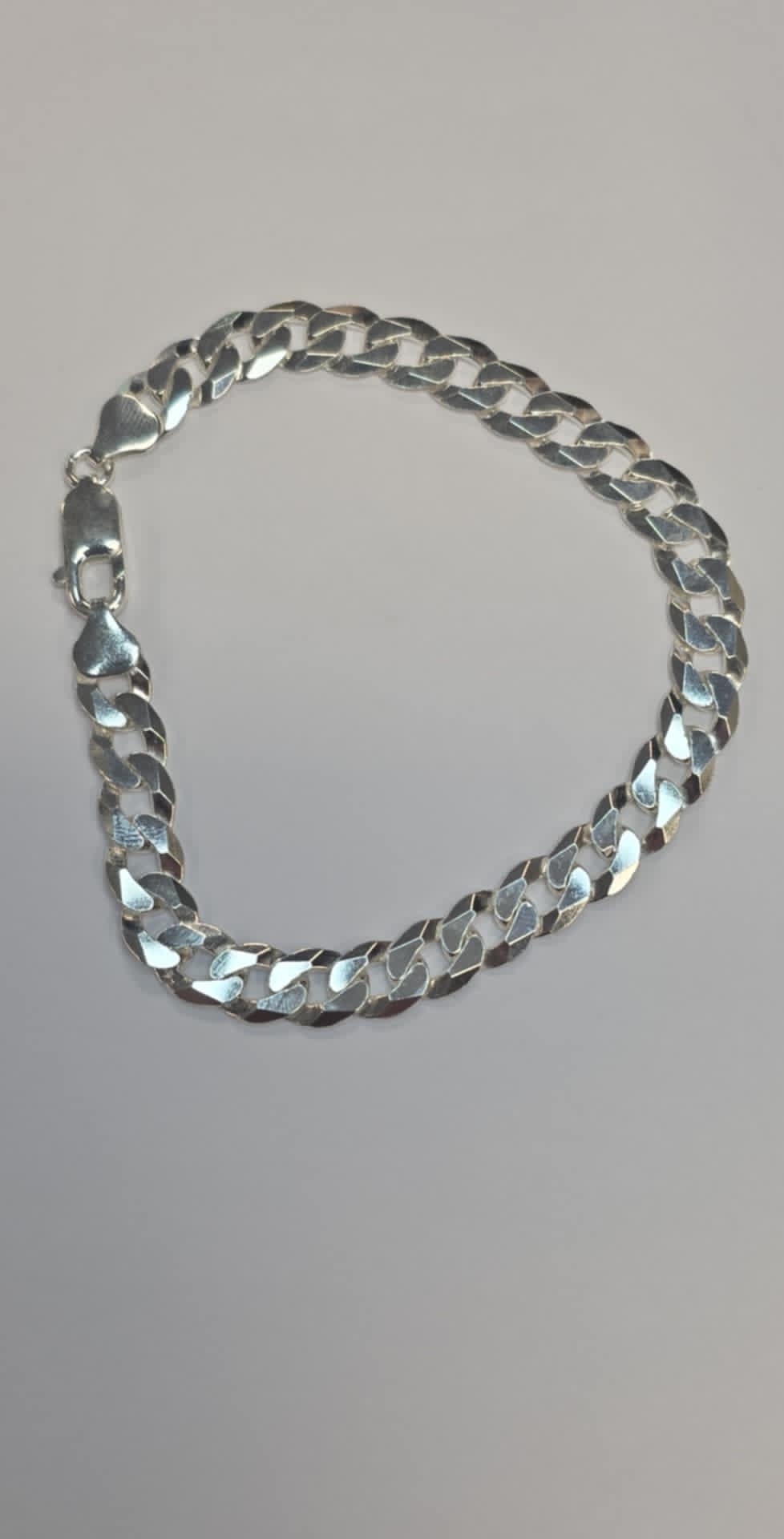 Brand New 925 Silver Curb bracelet
