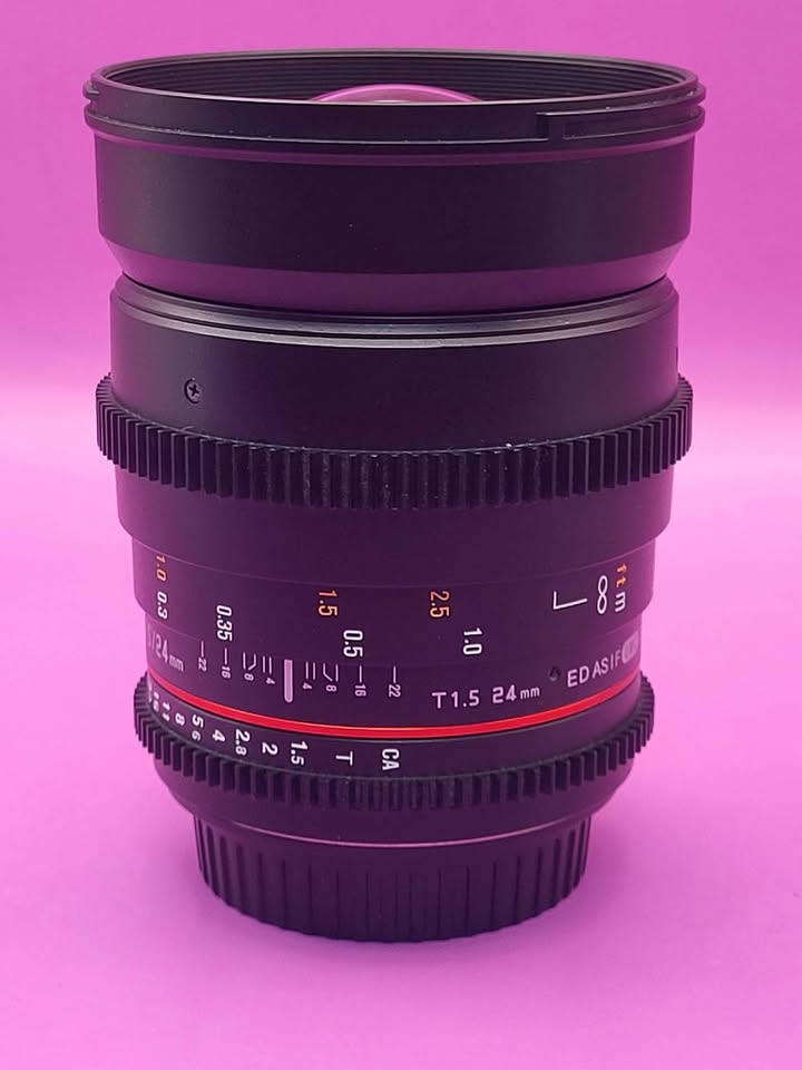 Samyang ( Canon fit)  24mm T1.5 (f 1.5)  ED AS IF  UMC II - M